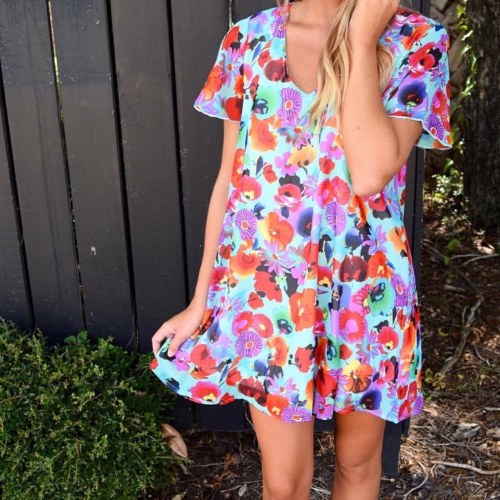 Floral dress like new!!